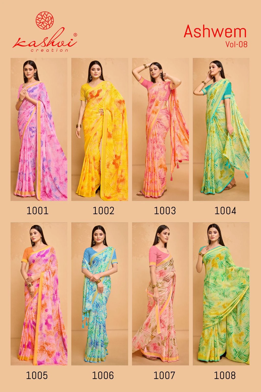 Kashvi Creation Ashwem Vol 08 Dull Moss Wholesale Fancy Sarees Catalog — Wholesale Sarees, Kashvi Creation wholesale from Surat — view 8